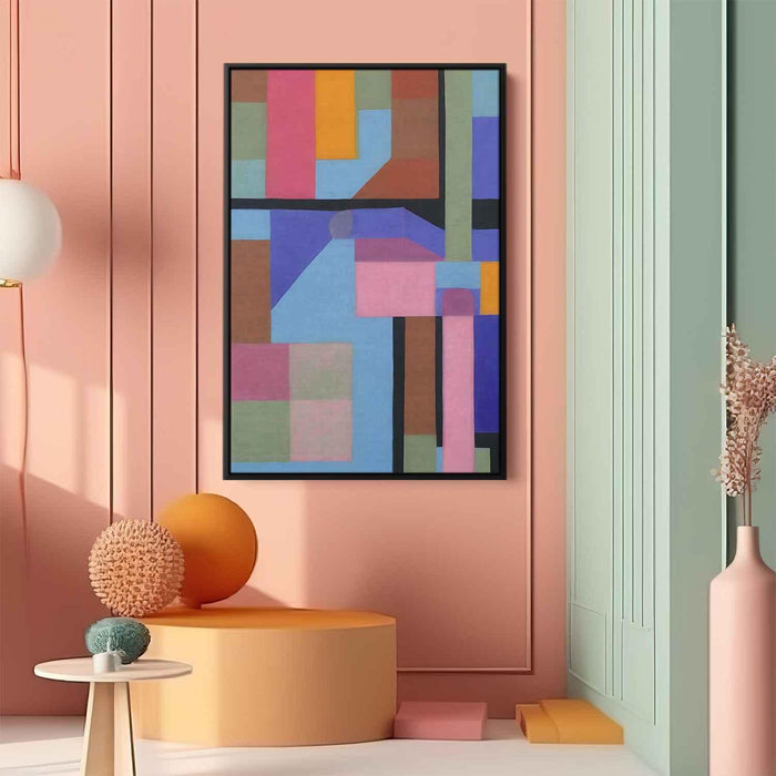 Pastel Bauhaus Squares #229 - Kanvah