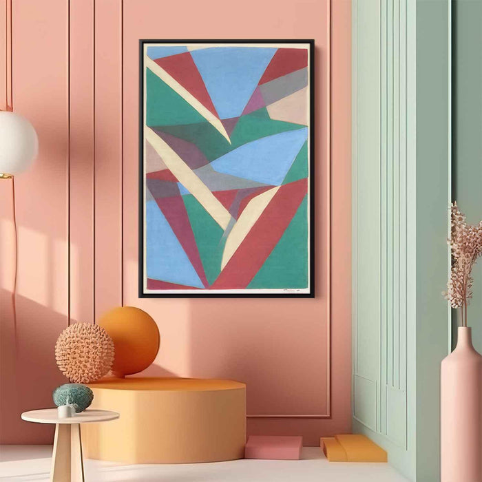 Pastel Bauhaus Triangles #202 - Kanvah