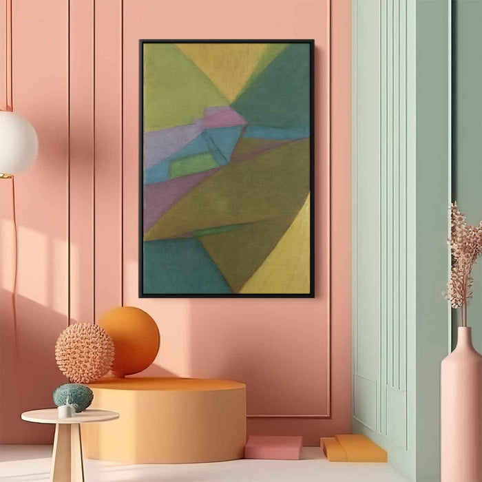 Pastel Bauhaus Triangles #203 - Kanvah