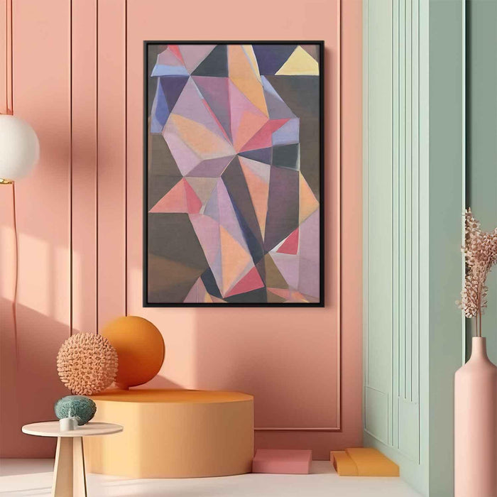 Pastel Bauhaus Triangles #220 - Kanvah