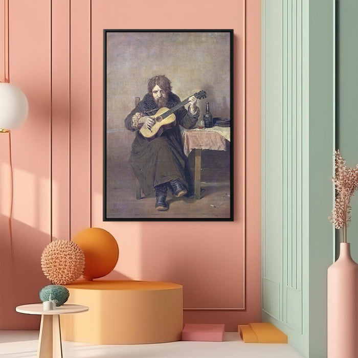 Solitary Guitarist by Vasily Perov - Canvas Artwork