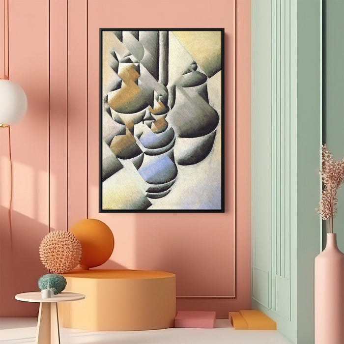 Still Life with Oil Lamp by Juan Gris - Canvas Artwork