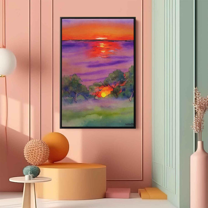 Watercolor Sunset #213 - Kanvah