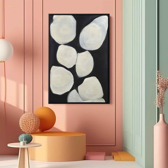 White Abstract Flower #209 - Kanvah