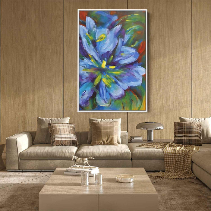 Blue Abstract Flower #231 - Kanvah