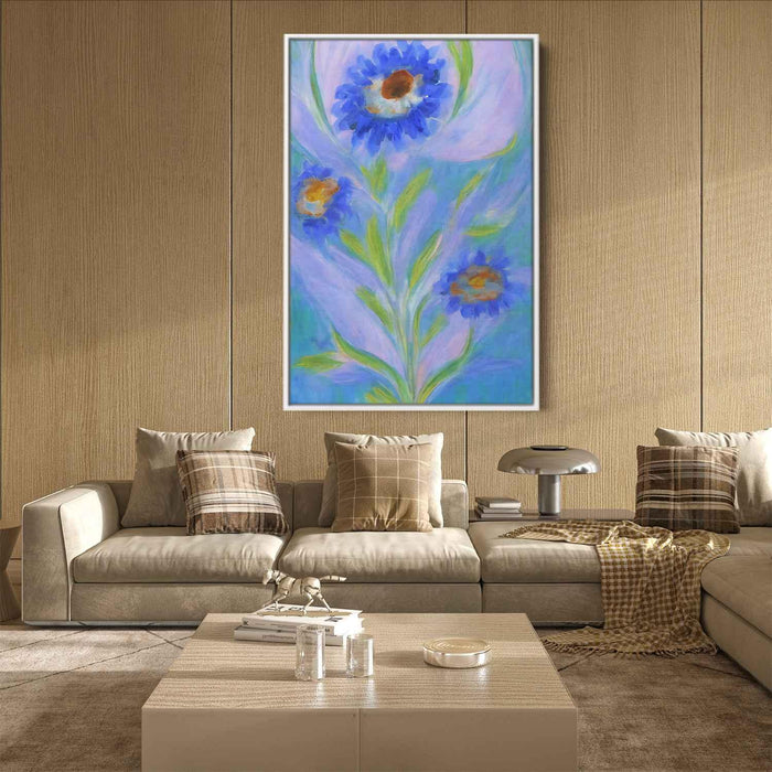 Blue Abstract Flower #234 - Kanvah