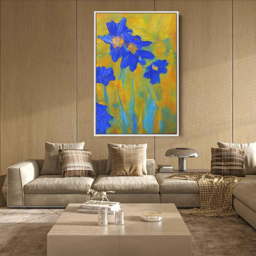 Blue Abstract Flower #236 - Kanvah