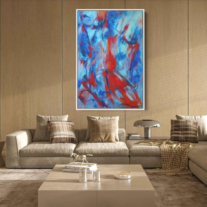 Blue Abstract Line #229 - Kanvah