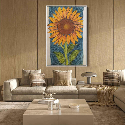 Line Art Sunflower #229 - Kanvah