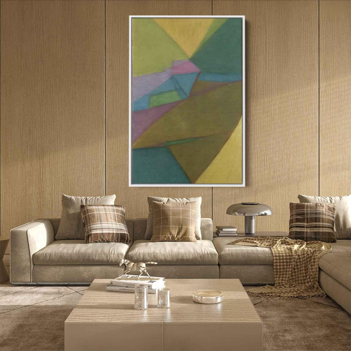 Pastel Bauhaus Triangles #203 - Kanvah