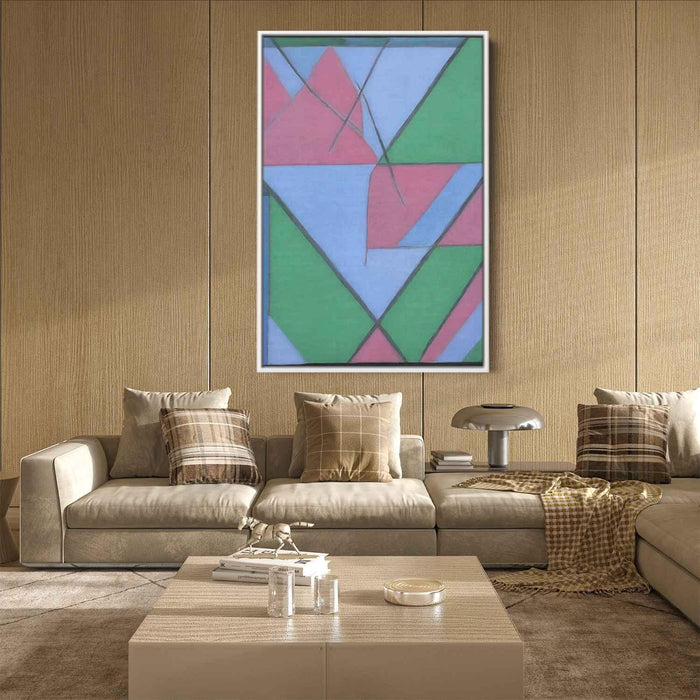 Pastel Bauhaus Triangles #223 - Kanvah