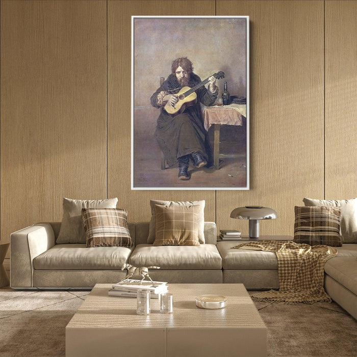 Solitary Guitarist by Vasily Perov - Canvas Artwork
