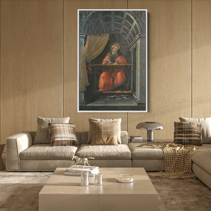 St. Augustine in his cell by Sandro Botticelli - Canvas Artwork