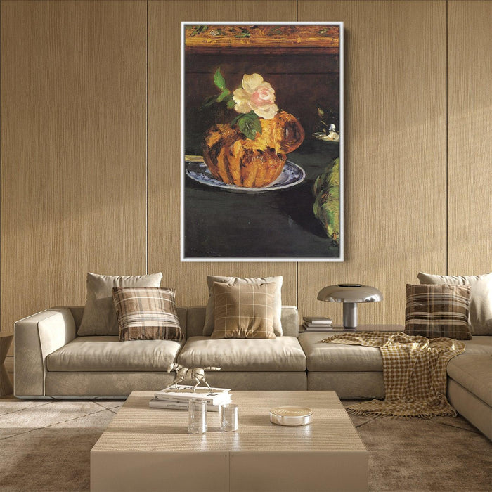 Still Life with Brioche by Edouard Manet - Canvas Artwork