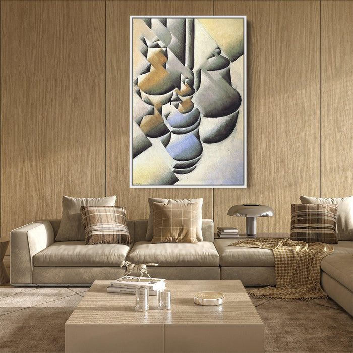 Still Life with Oil Lamp by Juan Gris - Canvas Artwork