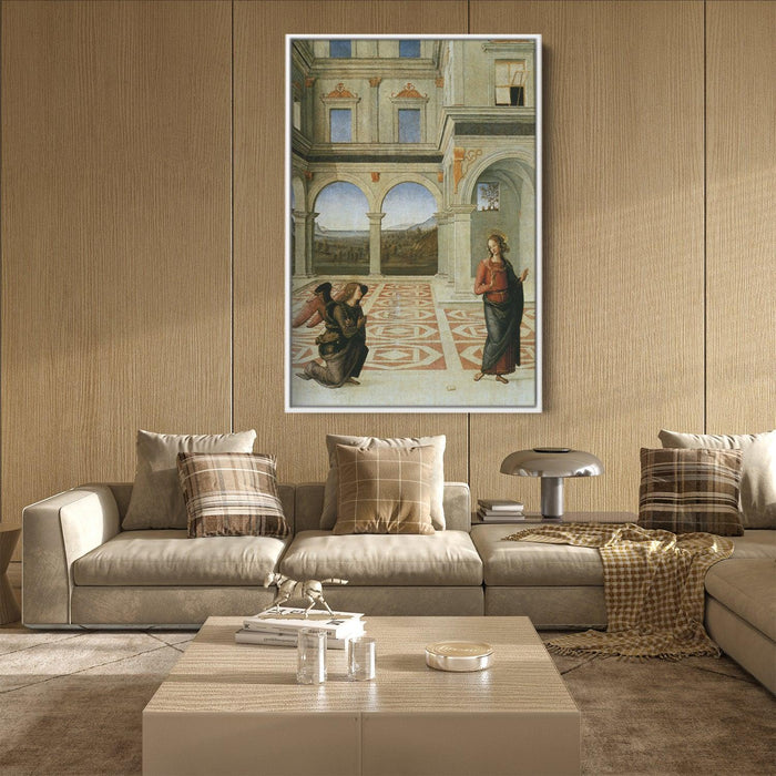 The Annunciation by Pietro Perugino - Canvas Artwork