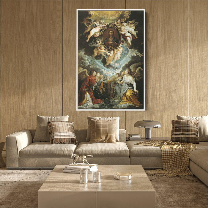 The Madonna della Vallicella Adored by Seraphim and Cherubim by Peter Paul Rubens - Canvas Artwork