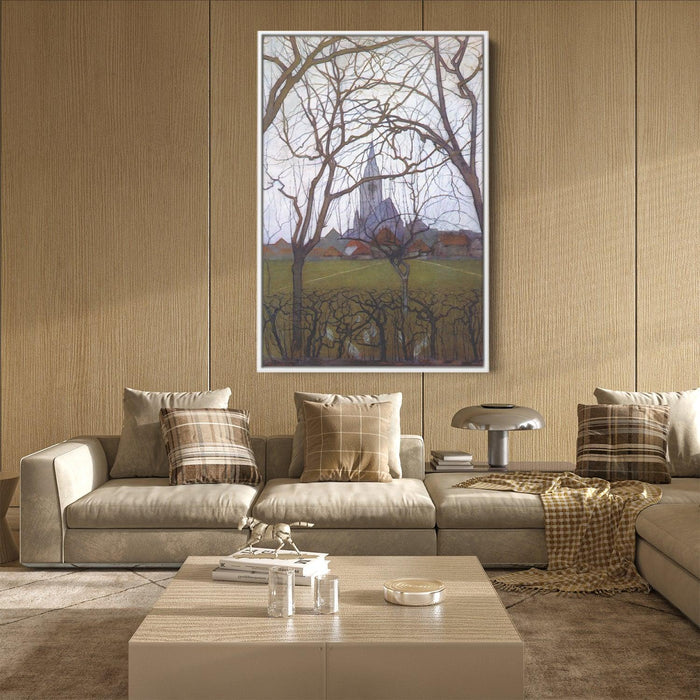 Village Church by Piet Mondrian - Canvas Artwork