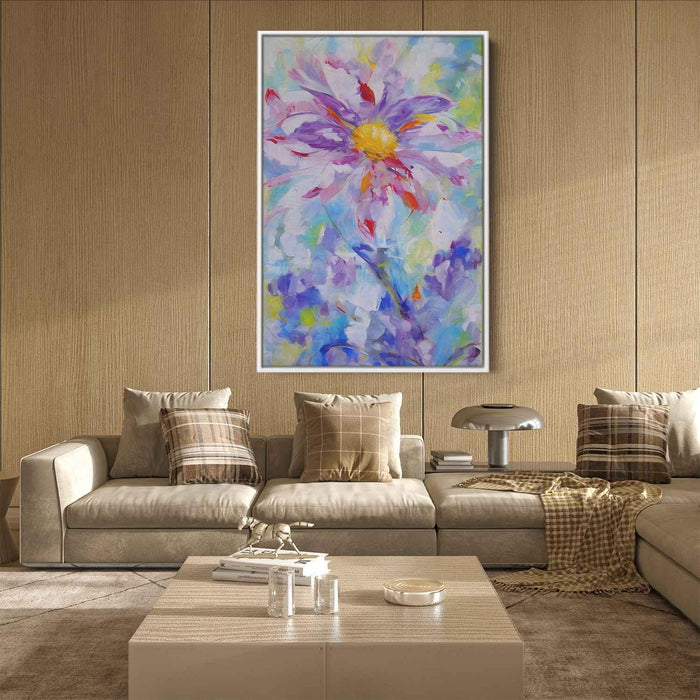 White Abstract Flower #205 - Kanvah