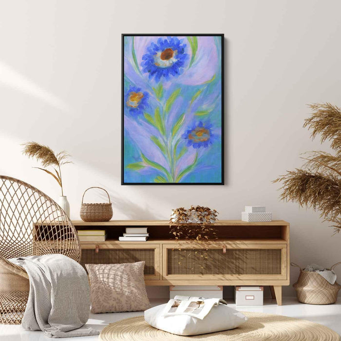 Blue Abstract Flower #234 - Kanvah