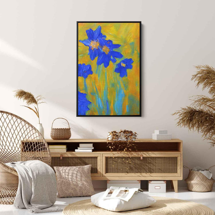 Blue Abstract Flower #236 - Kanvah