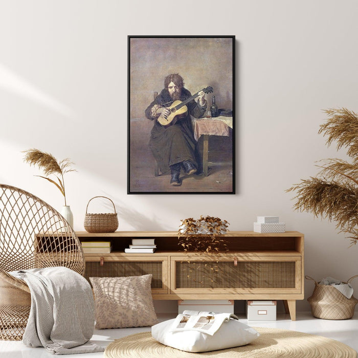 Solitary Guitarist by Vasily Perov - Canvas Artwork