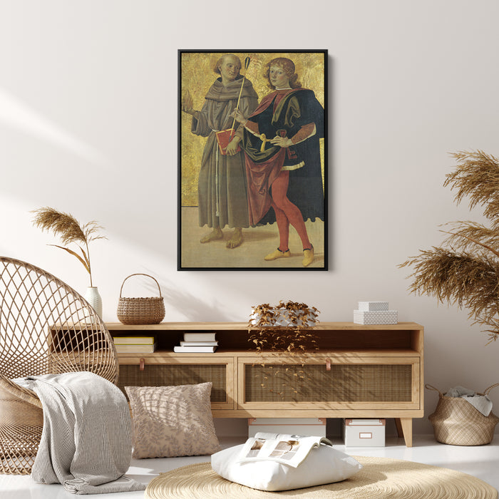 St. Anthony of Padua and St. Sebastian by Pietro Perugino - Canvas Artwork