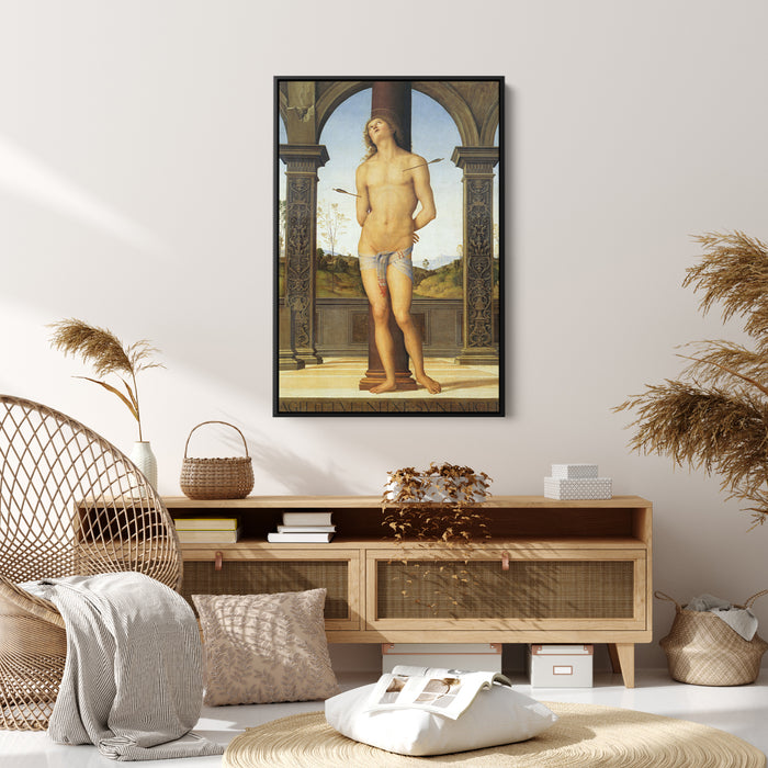 St. Sebastian tied to a Column by Pietro Perugino - Canvas Artwork