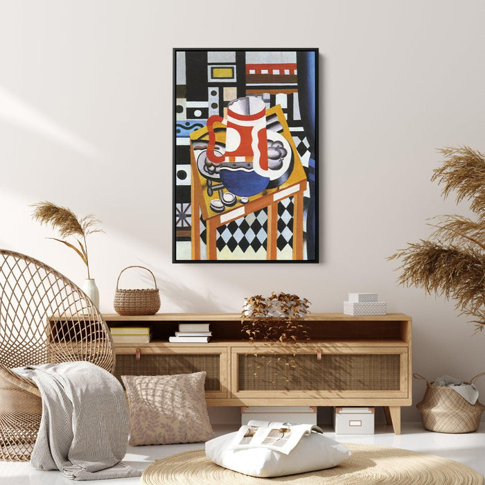 Still life in the tankard final state by Fernand Leger - Canvas Artwork