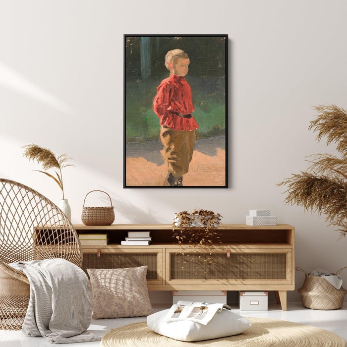 Study of boy by Nicholas Roerich - Canvas Artwork