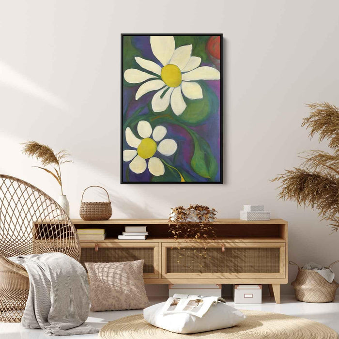 White Abstract Flower #202 - Kanvah