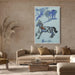 A blue horse by David Burliuk - Canvas Artwork