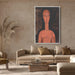 A red bust by Amedeo Modigliani - Canvas Artwork