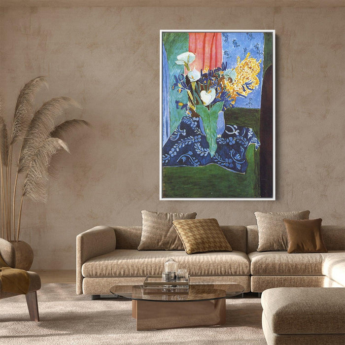 Calla Lilies, Irises and Mimosas by Henri Matisse - Canvas Artwork