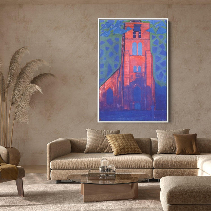 Church tower at Domburg by Piet Mondrian - Canvas Artwork