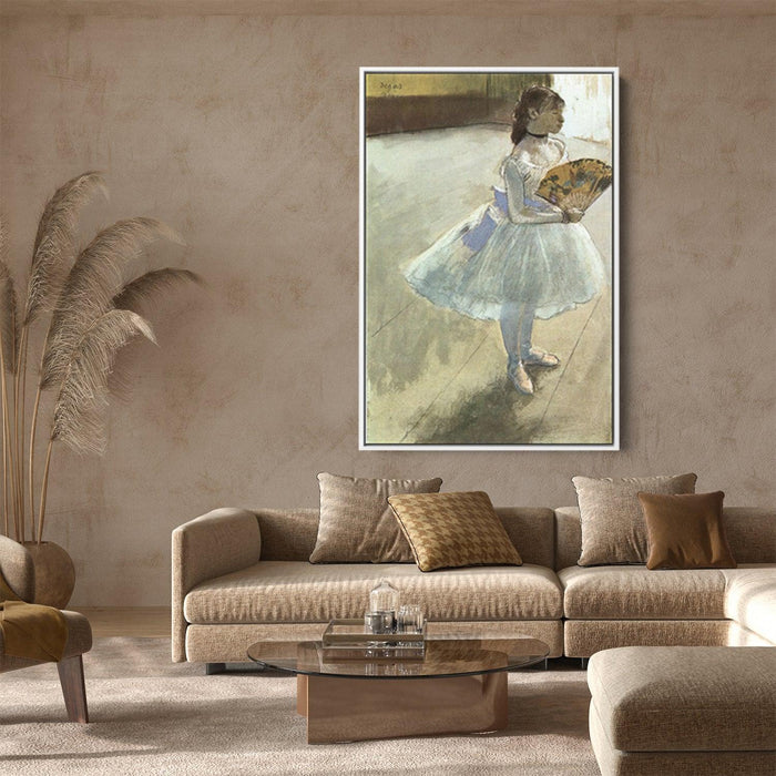 Dancer with a Fan by Edgar Degas - Canvas Artwork