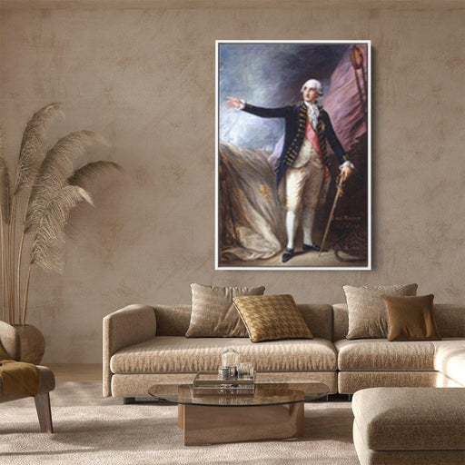 George Brydges Rodney, Admiral of the White by Thomas Gainsborough - Canvas Artwork