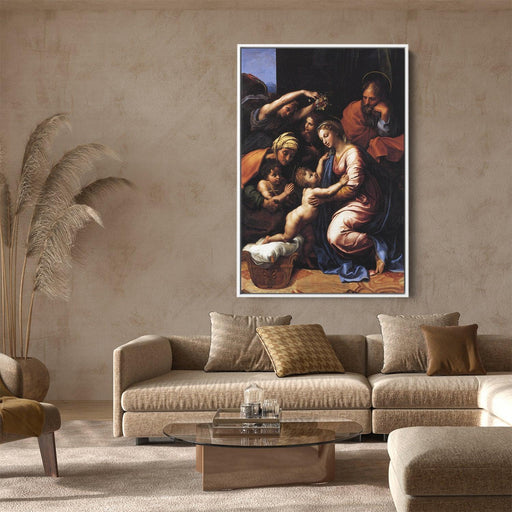 Holy Family (known as the Grande Famille of Francois I) by Raphael - Canvas Artwork