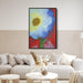White Abstract Flower Print - Canvas Art by Kanvah