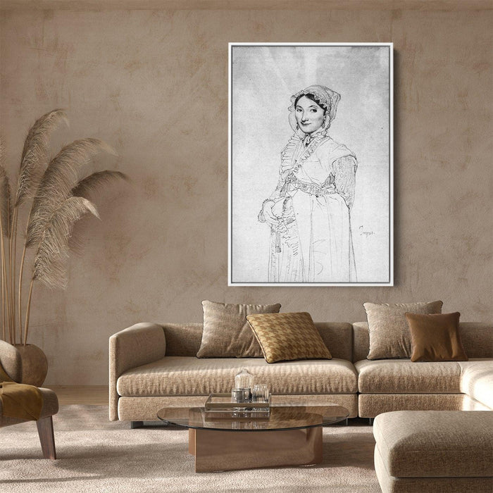 Madame Charles Hayard, born Jeanne Susanne by Jean Auguste Dominique Ingres - Canvas Artwork