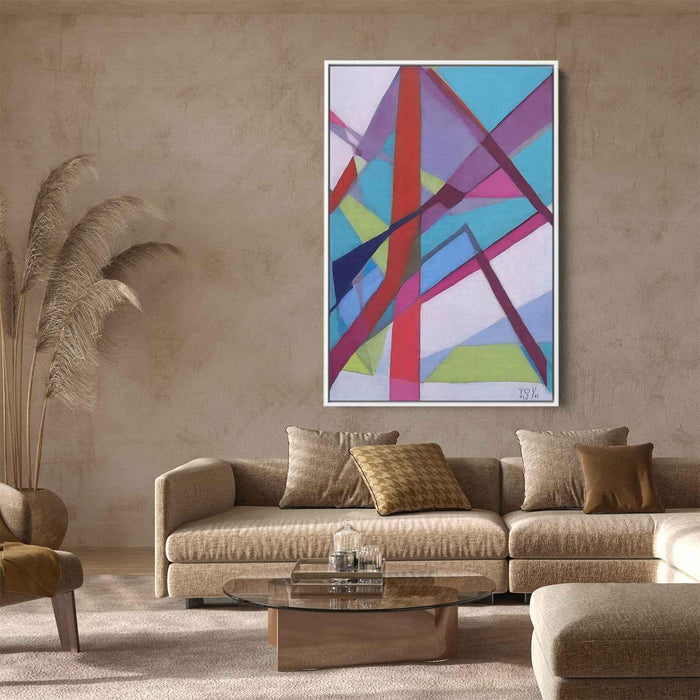 Pastel Bauhaus Triangles #214 - Kanvah