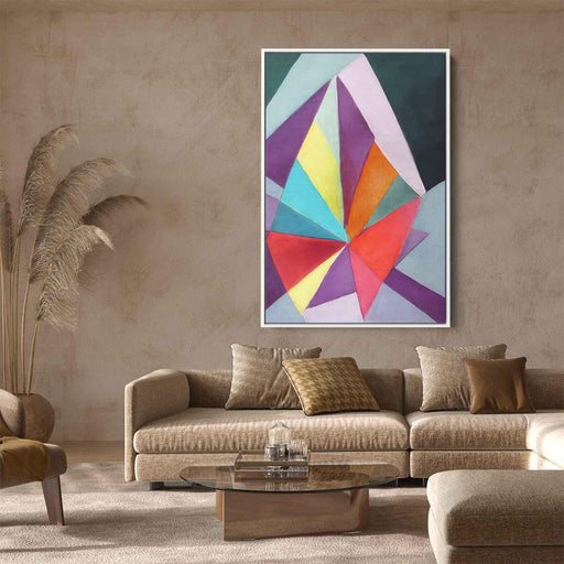 Pastel Bauhaus Triangles #218 - Kanvah