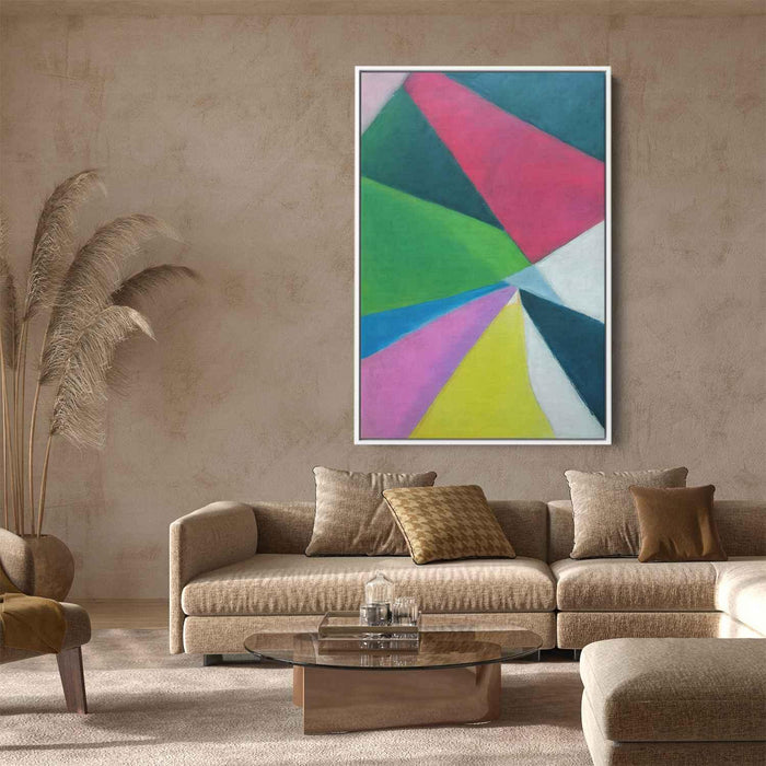Pastel Bauhaus Triangles #222 - Kanvah
