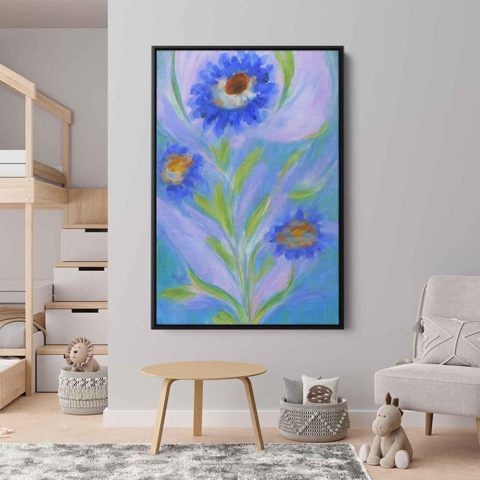 Blue Abstract Flower #234 - Kanvah