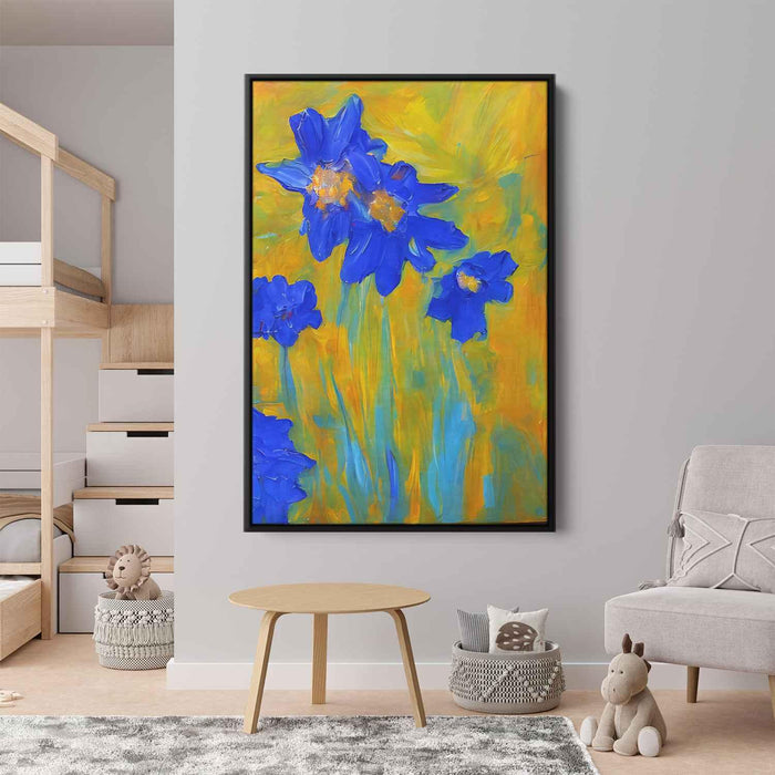 Blue Abstract Flower #236 - Kanvah