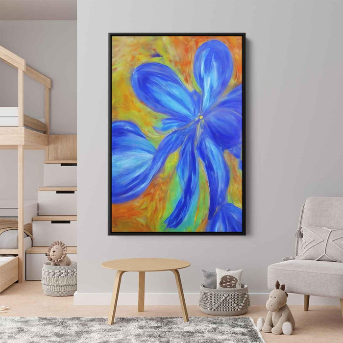 Blue Abstract Flower #239 - Kanvah