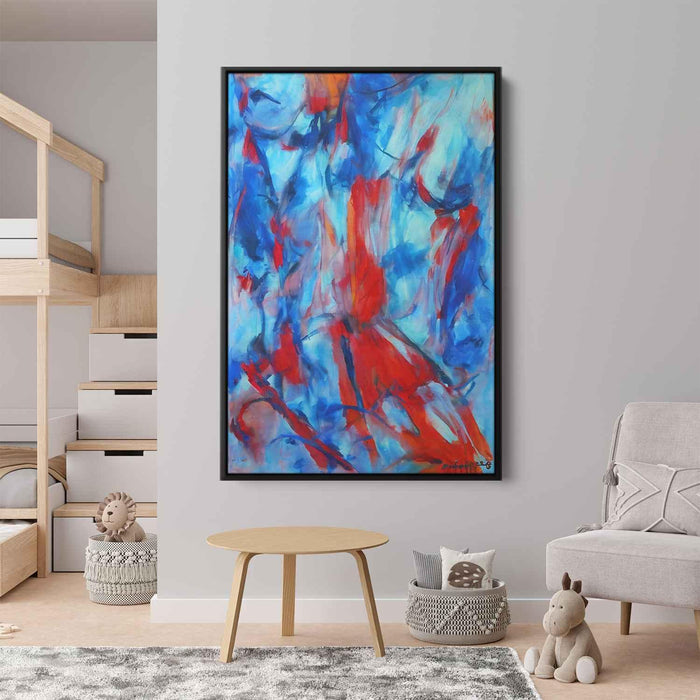 Blue Abstract Line #229 - Kanvah