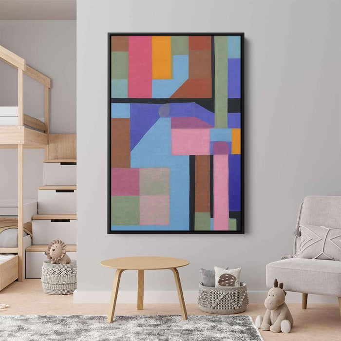 Pastel Bauhaus Squares #229 - Kanvah