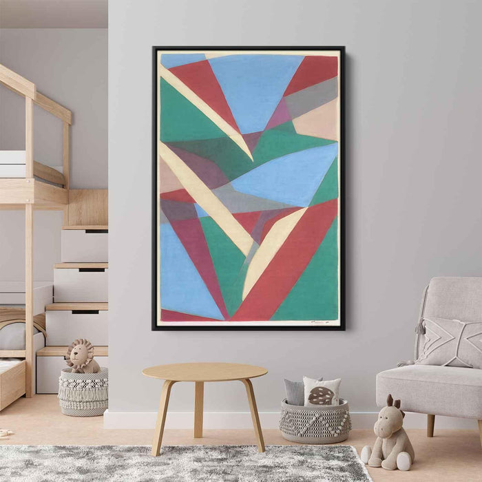 Pastel Bauhaus Triangles #202 - Kanvah