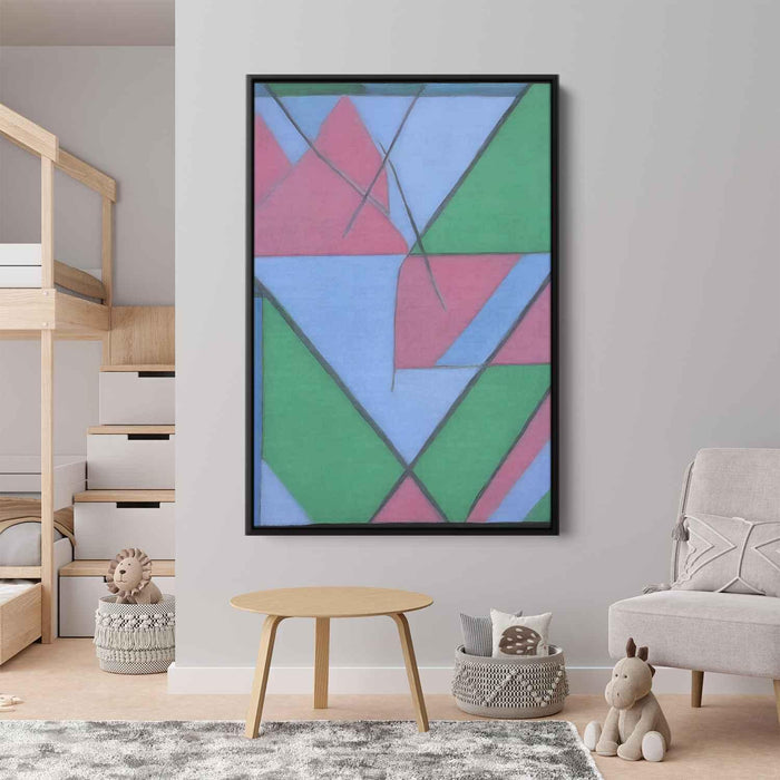 Pastel Bauhaus Triangles #223 - Kanvah